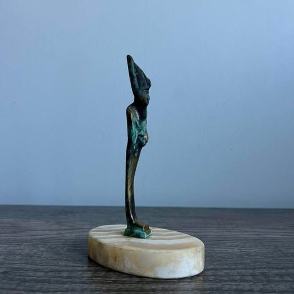 Vintage Egyptian Osiris on Marble Base